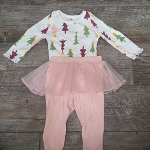 Christmas Tree Baby Girl Outfit